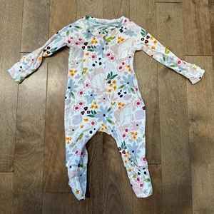 Loulou Lollipop - Shell Floral Sleeper - 0-3 months